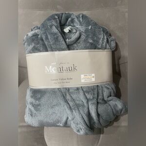 Luxury Velour Robe - Gray